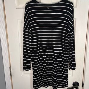 striped billabong long sleeve t-shirt dress
